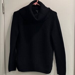 Talbots Classic Black Cowl Neck Sweater